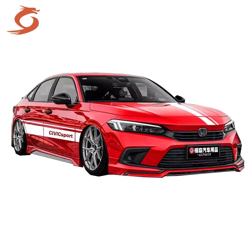 Applies to 11 generation Civic YOFER encircle 11 generation Civic modified front shovel rear lip side skirt spoiler tail throat - Jering auto parts