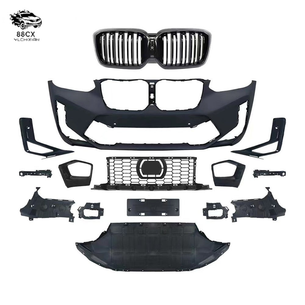 Bumper wrap for BMW X3 new X4 modified X3M wrap X4M front bumper G01/G02 front face - Jering auto parts