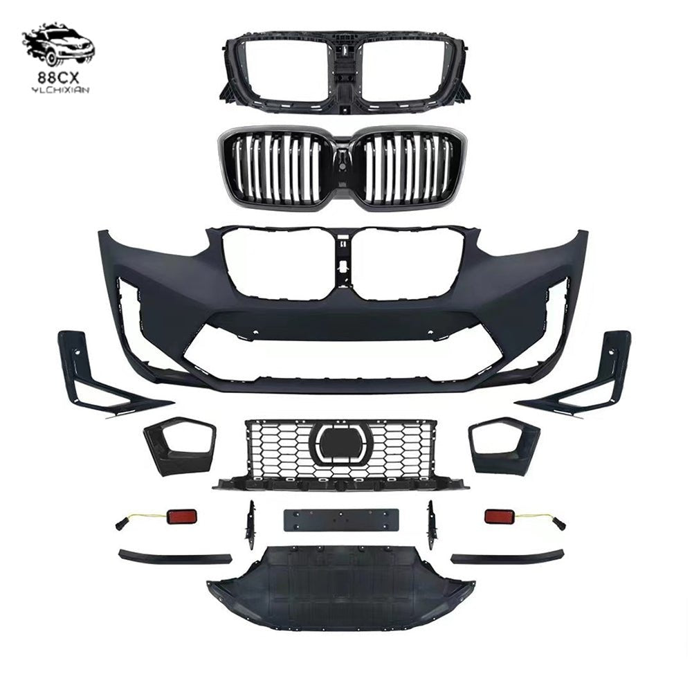 Bumper wrap for BMW X3 new X4 modified X3M wrap X4M front bumper G01/G02 front face - Jering auto parts