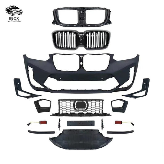 Bumper wrap for BMW X3 new X4 modified X3M wrap X4M front bumper G01/G02 front face - Jering auto parts