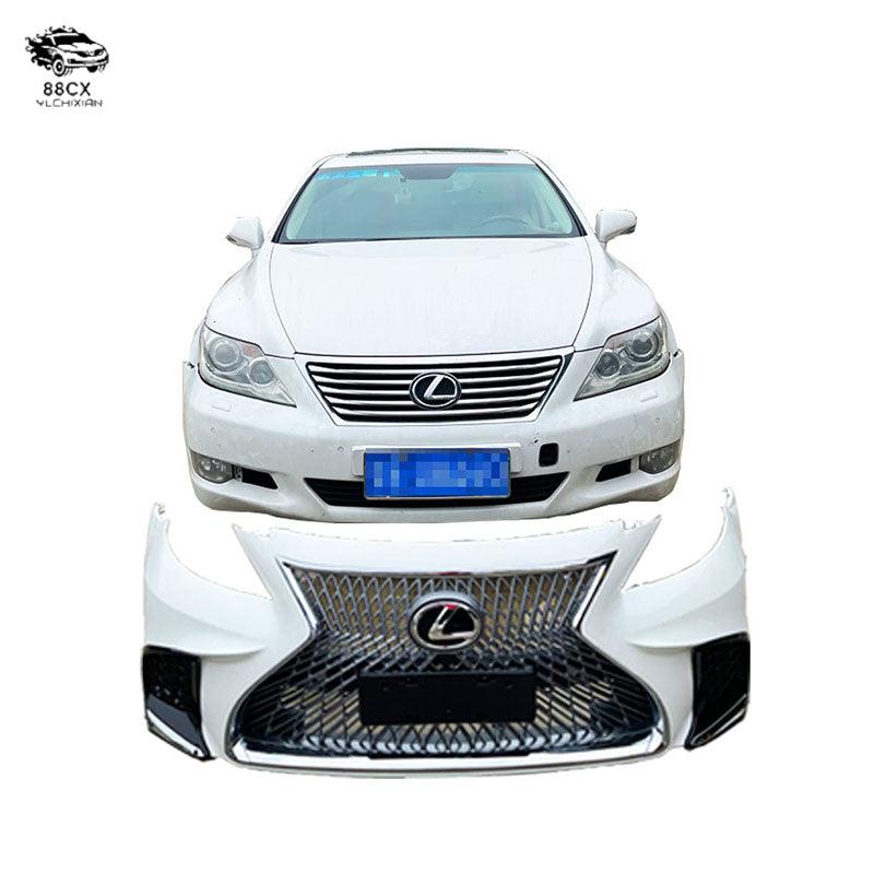 Car\1\Applicable to 06 - 12 Lexus LS460 600 wholesale F - sport front bumper, grille and large surround, old to new - Jering auto parts