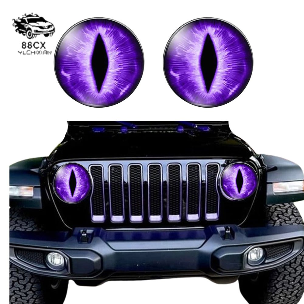 Cross border Beast Eyes Headlight Decals Pair - Jering auto parts