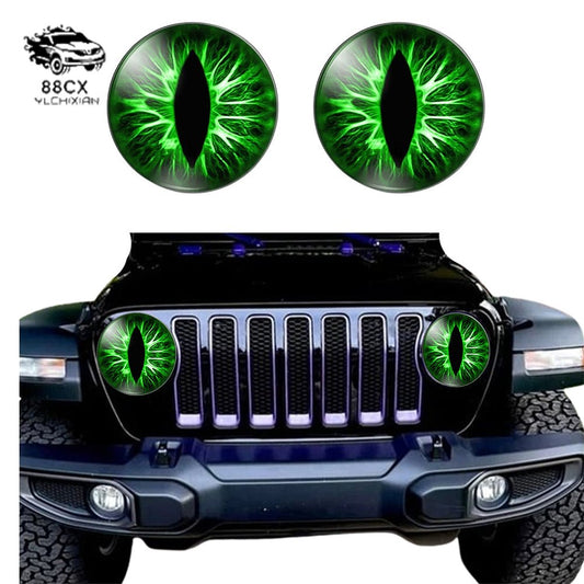 Cross border Beast Eyes Headlight Decals Pair - Jering auto parts