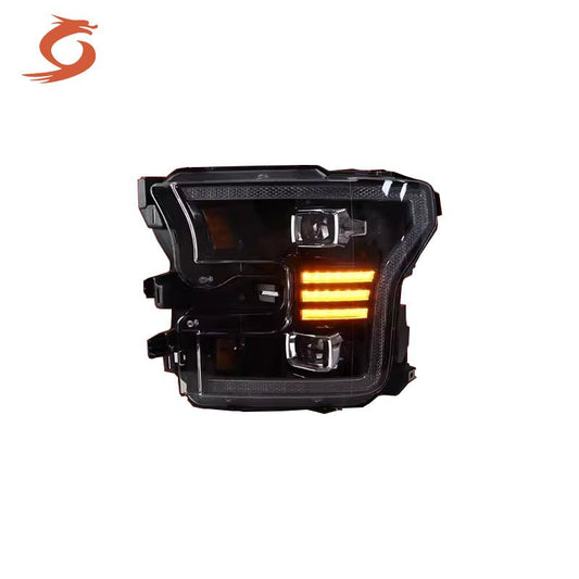 For 15 - 20 Ford Raptor F150 US gauge headlight assembly modified LED lens headlight day running lights - Jering auto parts