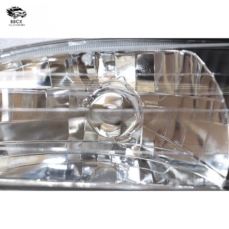 For 1998 1999 2000 Toyota Corolla US us headlight+footlight black bottom half assembly - Jering auto parts