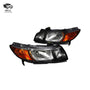 HONDA CIVIC two-door headlights HONDA CIVIC 2D 2006 BLACK American standard