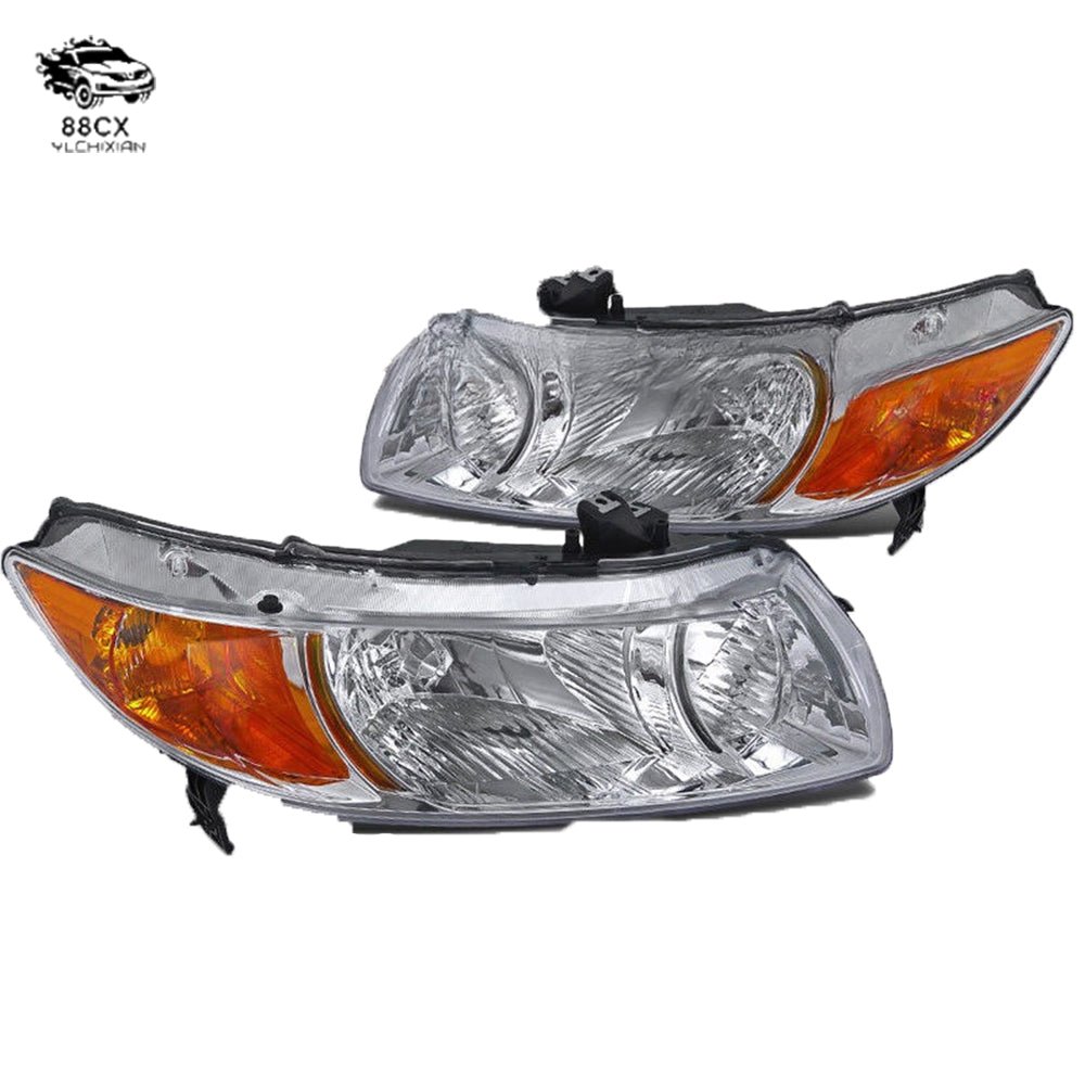 HONDA CIVIC two - door headlights HONDA CIVIC 2D 2006 BLACK American standard - Jering auto parts