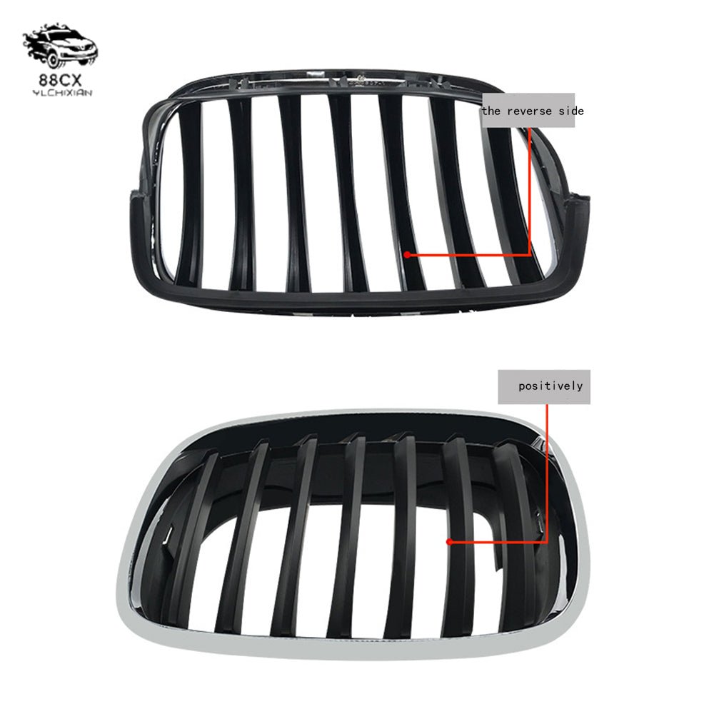 It is suitable for BMW X5 E70 medium grid decoration grille before semi - electroplating medium grid intake grille - Jering auto parts