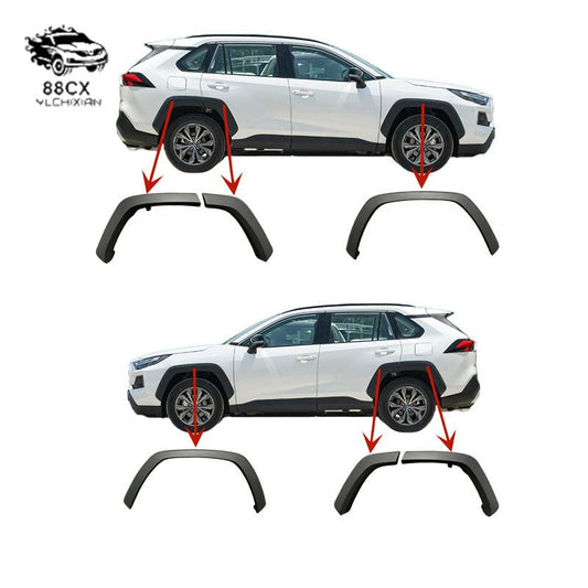 Suitable for 20, 21, 22 Toyota RAV4 Rongfu front and rear eyebrow - Jering auto parts