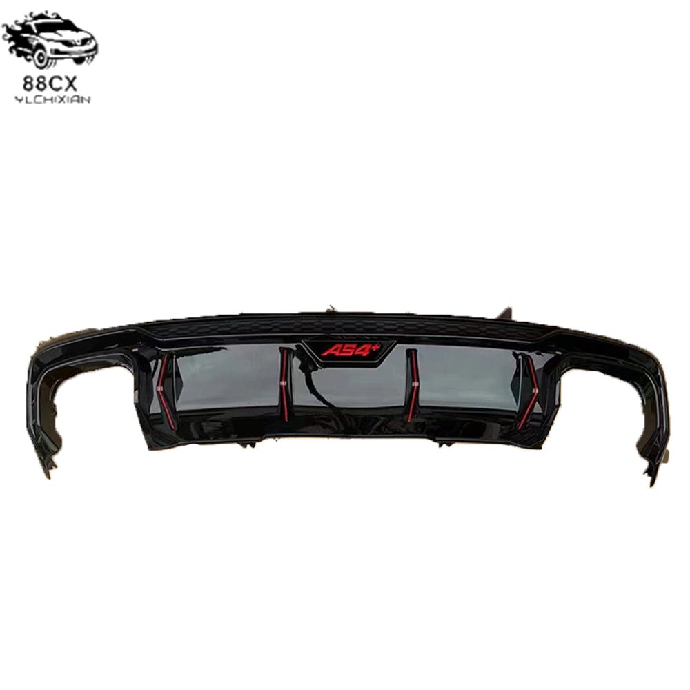 Suitable for Audi A4 rear lip S4 20 - 24 modified aBTAS4 all black carbon fiber tail lip rear spoiling - Jering auto parts