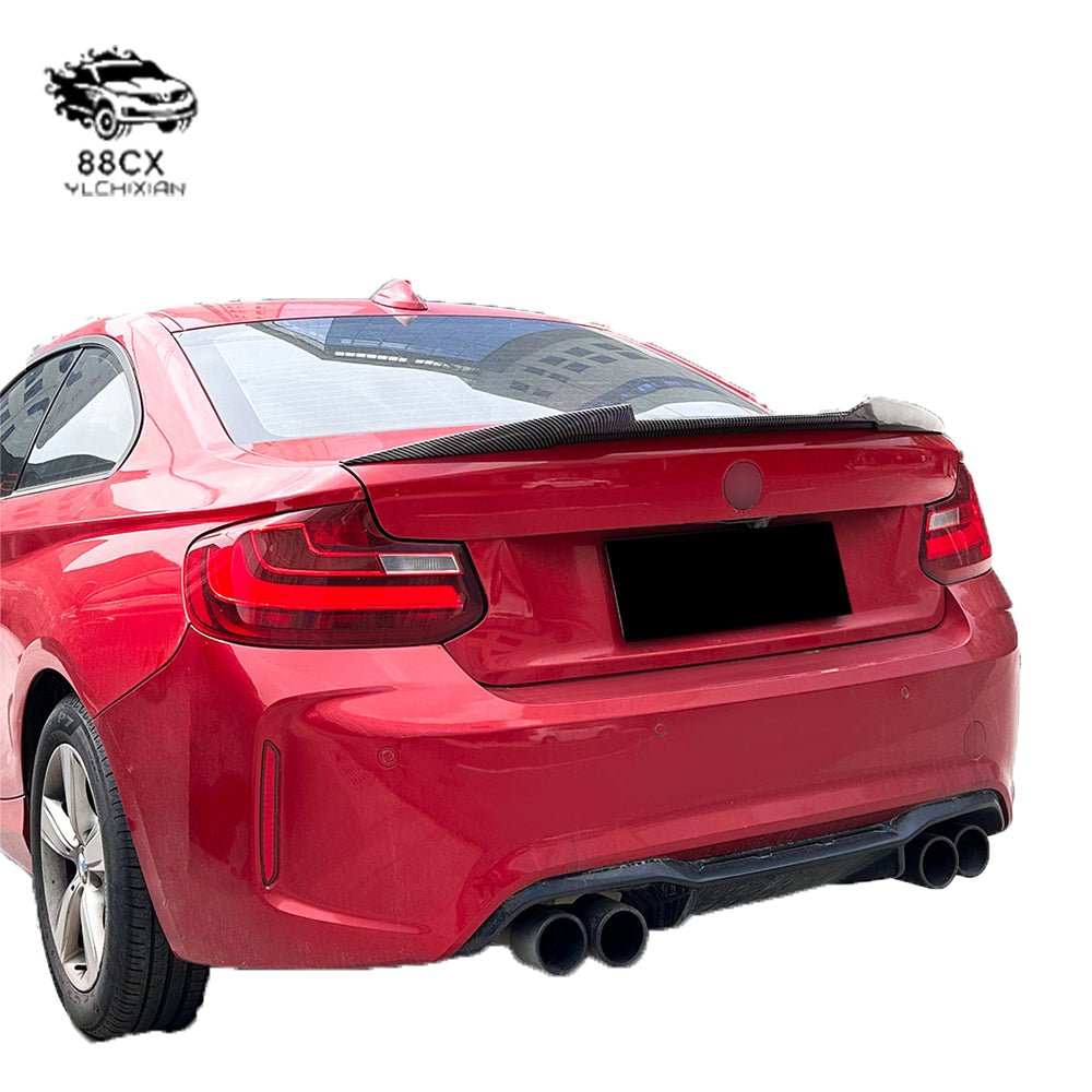 Suitable for BMW 2 Series 2015 - 2019 F22 F87 blade M4 tail spoiler exterior modification - Jering auto parts