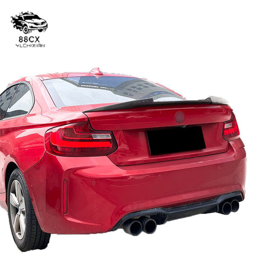 Suitable for BMW 2 Series 2015 - 2019 F22 F87 blade M4 tail spoiler exterior modification - Jering auto parts