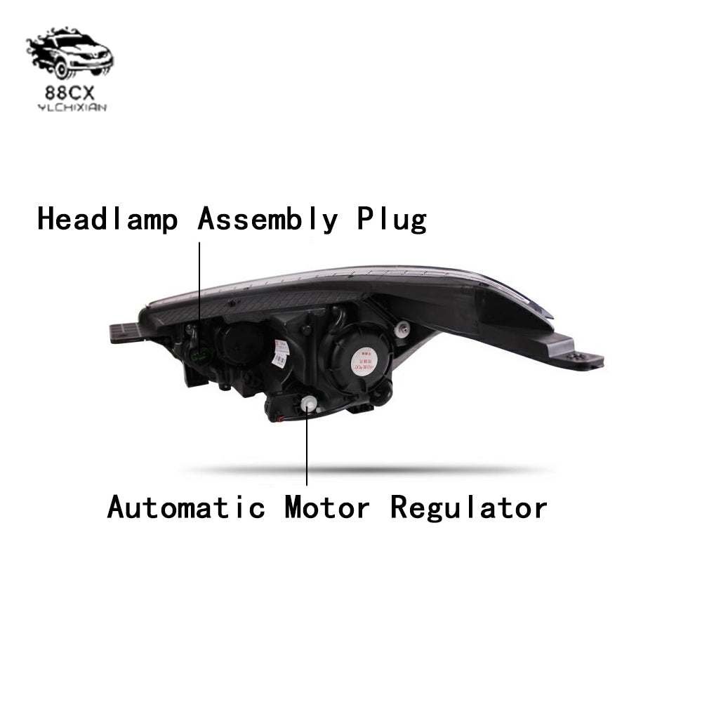 Suitable for IX25 headlamp assembly retrofit Q5 double lens special xenon LED light guide day light - Jering auto parts