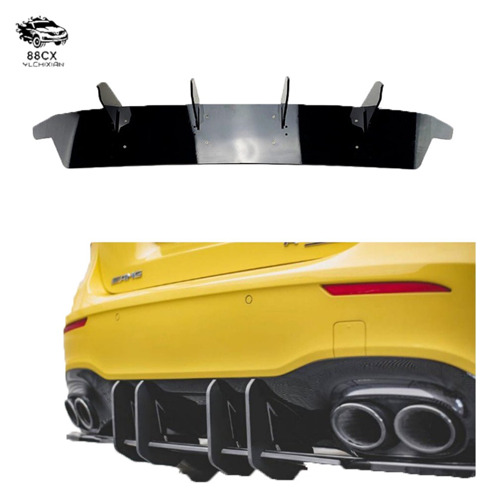 Suitable for Mercedes - Benz A - class W177 A35 A45 AMG rear lip rear blade spoiler air knife modification - Jering auto parts