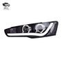 Suitable for Mitsubishi Wing God headlamp assembly EVO modified LED Angel Eye sun running light lens Xenon lamp - Jering auto parts