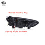 Suitable for modern IX35 headlight assembly 18 - 20 modified LED headlights four lens daily running streamer turn signal - Jering auto parts