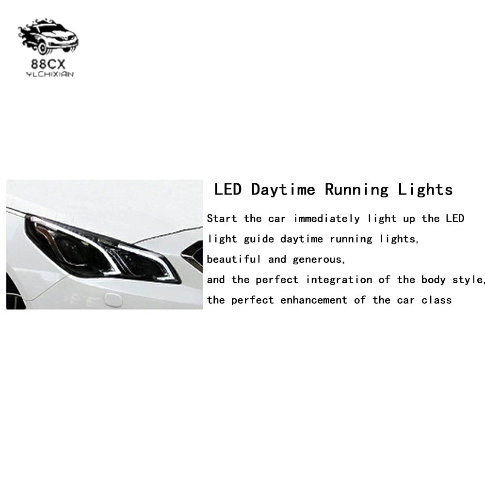 Suitable for Sonata nine headlight assembly modified Sea Q5 double lens cable 9 special xenon LED day running turn signal - Jering auto parts