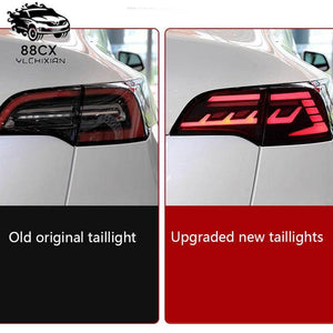 Suitable for Tesla Model 3 tail light assembly Model Y retail LED Magic Star driving light flow steering - Jering auto parts