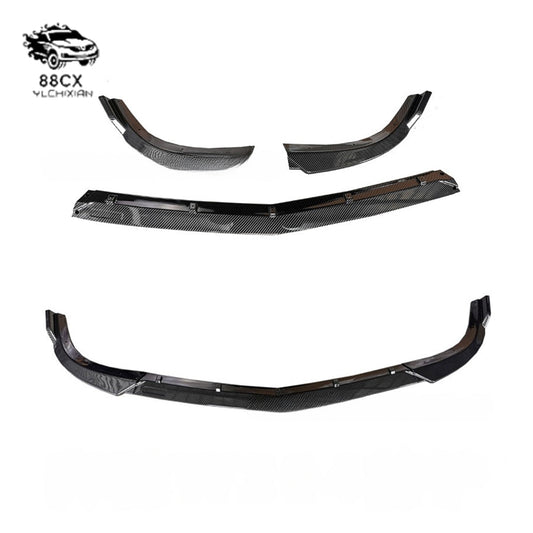 Suitable for the Mercedes C - Class W204 front shovel modified small encircling W204 Babos front shovel carbon blade sports front lip - Jering auto parts