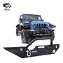 Suitable for Wrangler JK/JL/JT modified off - road front bar with lights and winch rack front bar anti - collision bumper - Jering auto parts